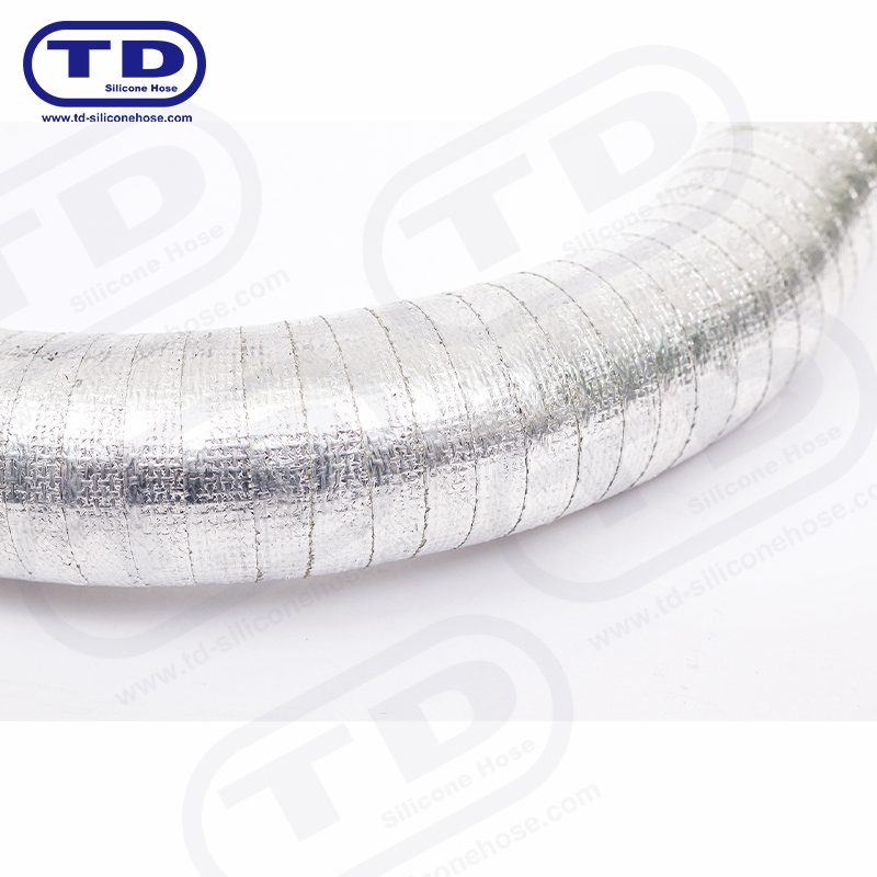 Aluminium ingepakte siliconenslang