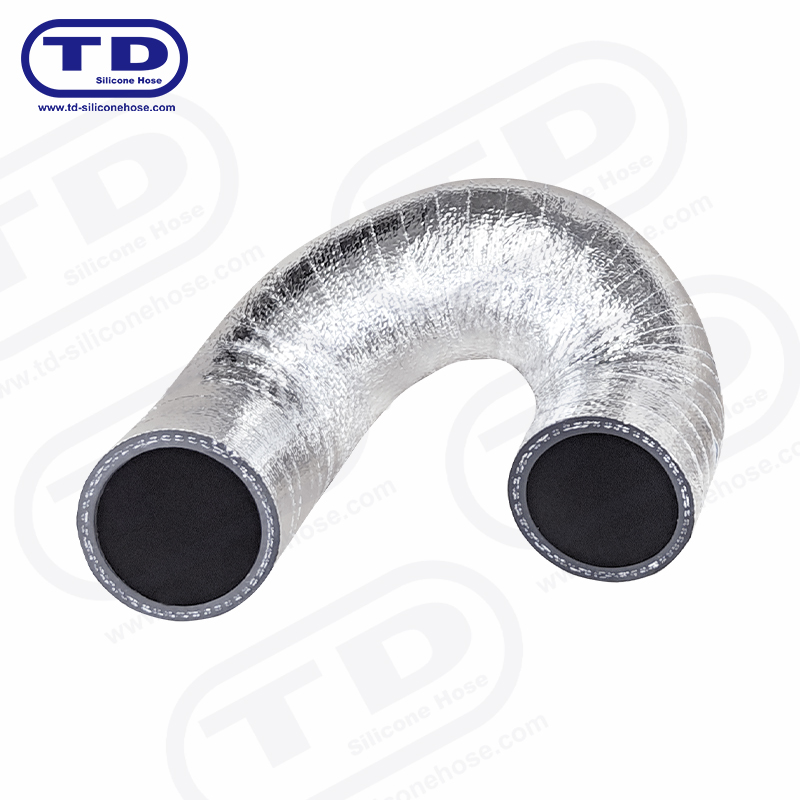 Aluminium ingepakte siliconenslang
