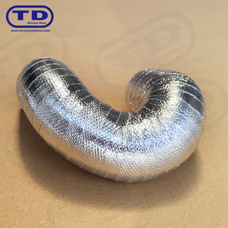Aluminium ingepakte siliconenslang