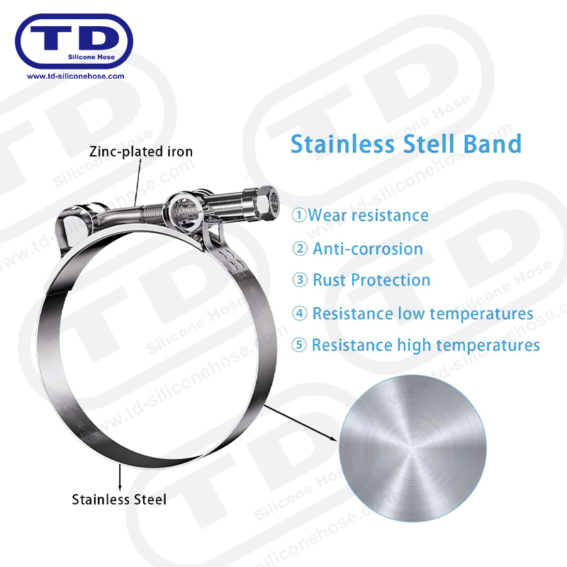 Zware t-bolt siliconen slangklem