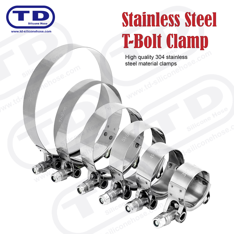 Zware t-bolt siliconen slangklem