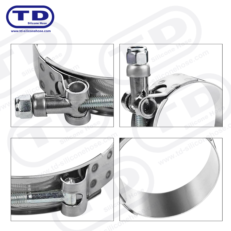 Zware t-bolt siliconen slangklem