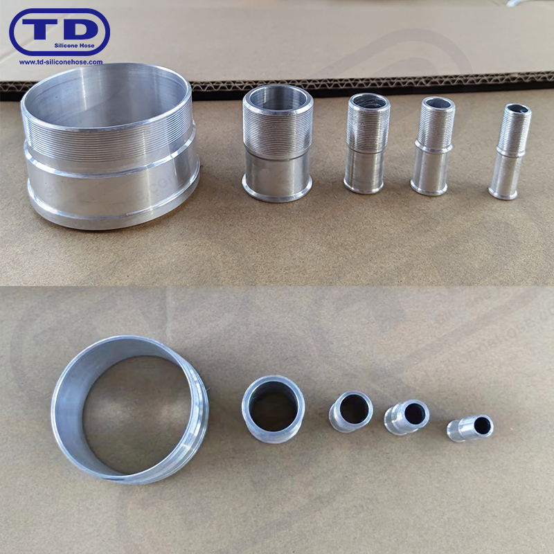 Aluminium passen voor siliconenslang
